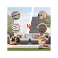 thumbnail image 6 of EastVita Metal Privacy Screen 72 inch H X 47 inch W Outdoor Privacy Screens And Panels Freestanding Decorative Fence For Patio Lawn Garden Deck Balcony Home Outdoor Divider With Stand, 6 of 7