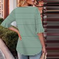 thumbnail image 3 of Blusas de Manga Corta para las Mujeres, Moda Verano Impreso, Blusas de Cuello Redondo, Chaqueta de Manga Corta para las Mujeres, 3 of 8