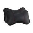 thumbnail image 2 of 2 piezas de almohada para el cuello del coche, almohada para reposacabezas de coche, accesorios automotrices, cojín suave para reposacabezas, soporte Negro, 2 of 8