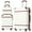 White, variant on EUROCO 3 Piece Luggage Sets,Hardside Expandable Lightweight Suitcase with TSA Lock,Cosmetic Case and Spinner Wheels,Carry on Travel Luggage(20"/28"),Green