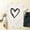 02 White, variant on YueHuiYing Women's Round-Neck Heart-Pattern T-Shirt Cute and Casual Summer Short-Sleeved Valentine's Day Printed Loose T-shirt Tops