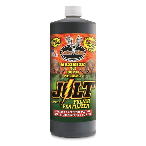Antler King JOLT Foliar Fertilizer, 32 oz with Maximizes succulent forage produced in your plot