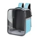 thumbnail image 3 of Mochila para gatos Fernando mochila de viaje portátil con parte delantera transparente para perros azul claro, 3 of 8