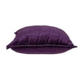thumbnail image 5 of Parkland Collection Agio Purple Quilted Decorative Throw Pillow, 20 x 20 Cotton Blend Square Pillow, 5 of 6