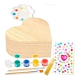 thumbnail image 1 of Kit de manualidades con joyero de madera, caja de tesoros y pegatinas de gemas, suministros para manualidades, kit de pintura para regalos de fiesta,, 1 of 9