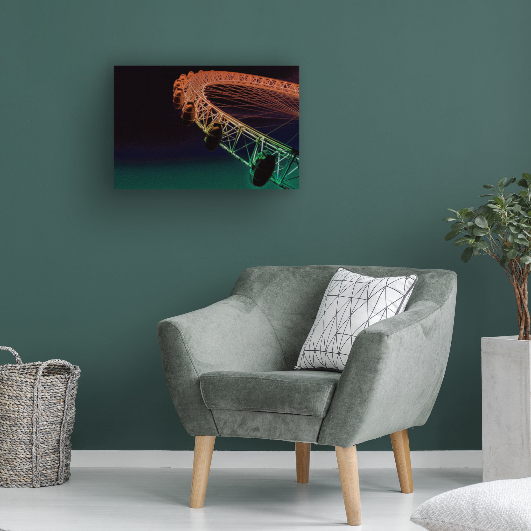 Canvas Wall Art - Chris Hamilton 'The Colour Wheel' Wall Art for Living Room, Bedroom, or Office D?cor by Trademark Fine Art - 47 x 30 Inches