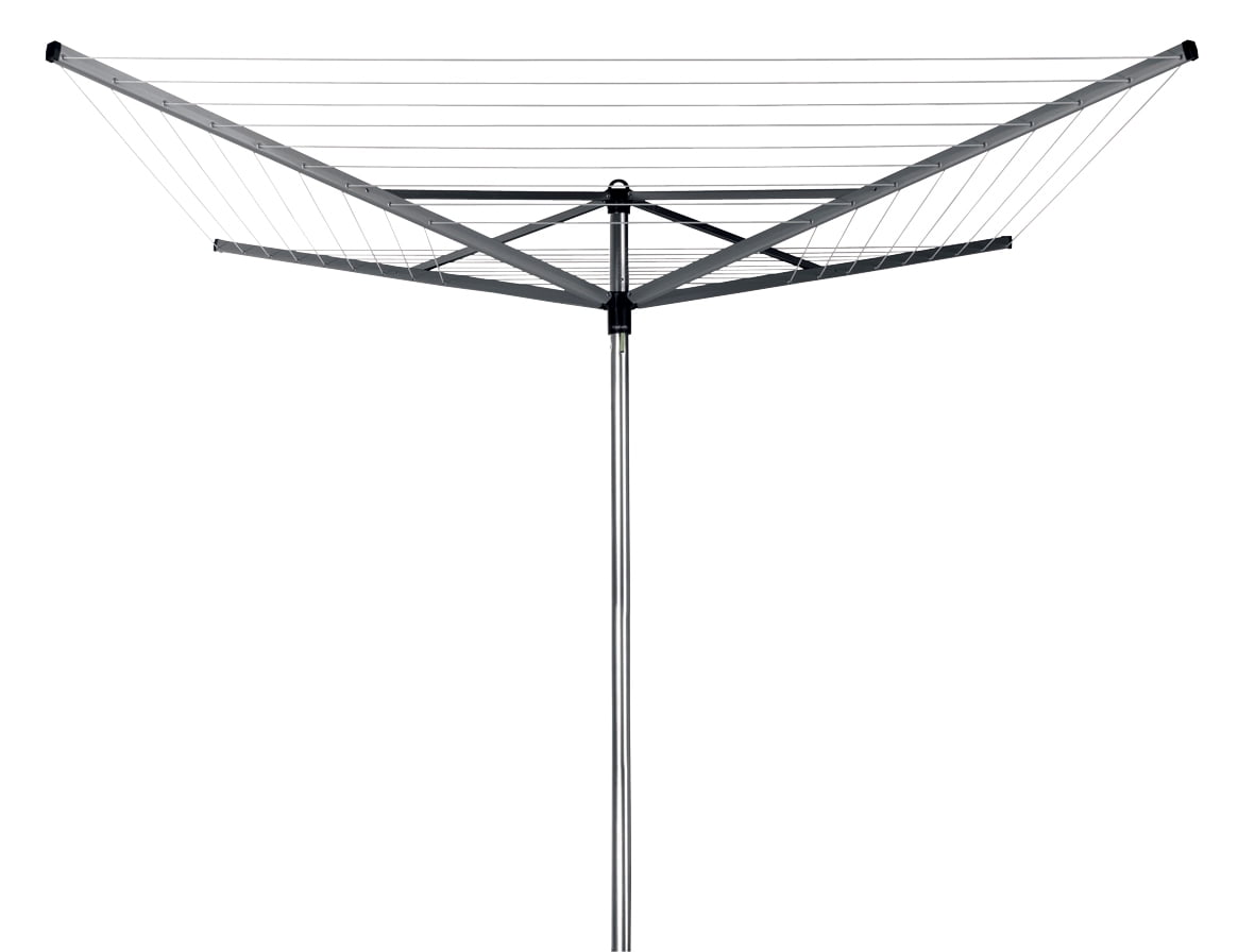 50M GARDEN 4 ARM ROTARY WASHING LINE CLOTHES DRYER AIRER WITH GROUND SPIKE 