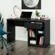 Mainstays Westley Adjustable Shelf Desk with Gaming Headphone Hook and Cable Management, Black Finish