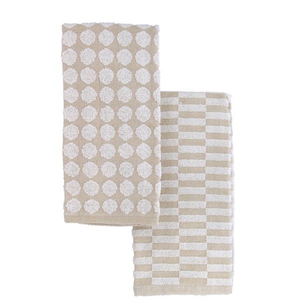Cuisinart 100 Cotton Kitchen Hand Towels, 2pk Soft and Absorbent
