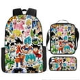 thumbnail image 1 of Anime Dragon Ball Backpack, Schoolbag Three-piece-ZJKDGJKJ, 1 of 4
