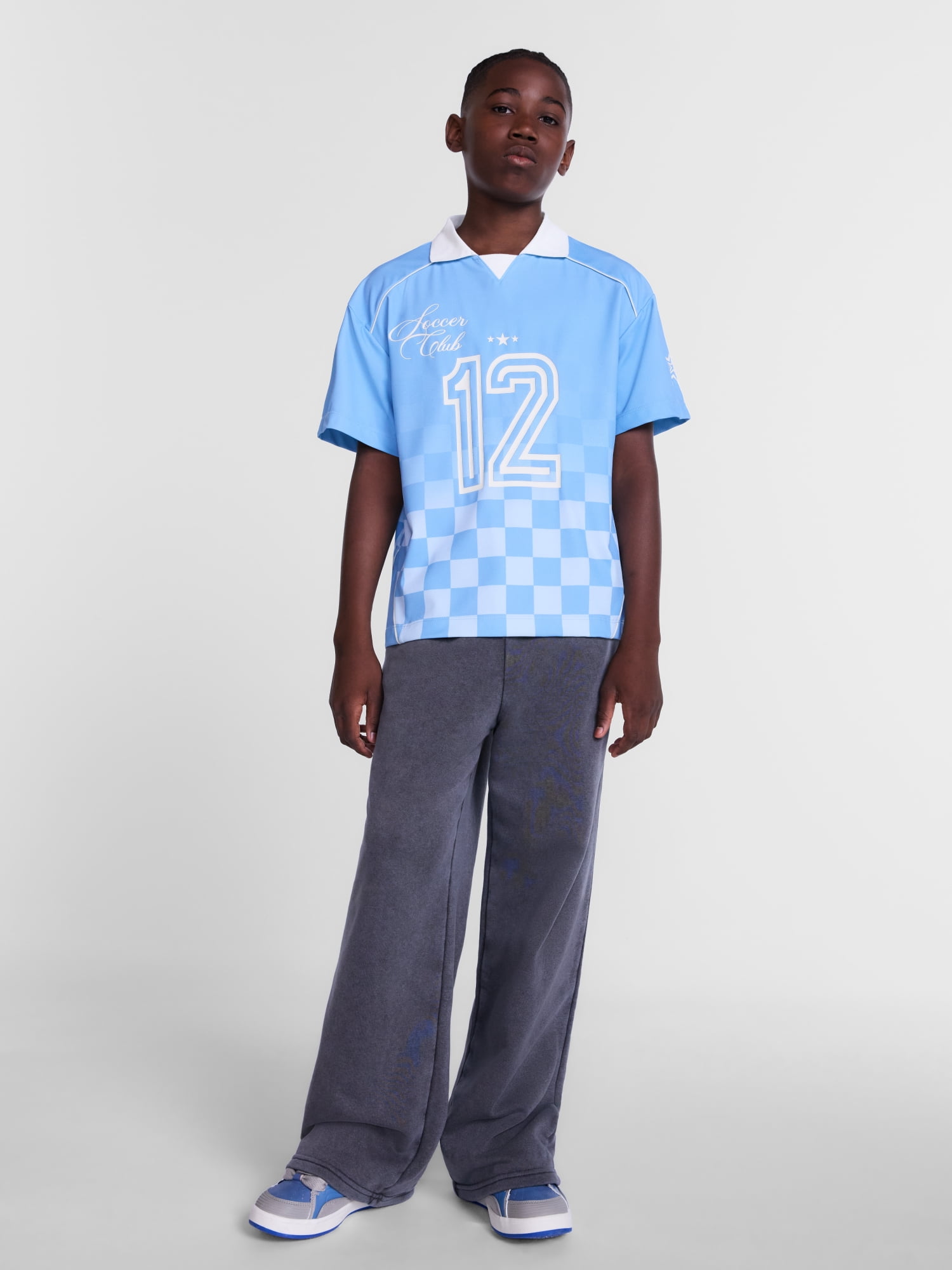 Weekend Academy Boys Soccer Jersey with Short Sleeves, Sizes 4-18