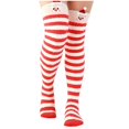 thumbnail image 4 of Compression Socks for Women - Y2K Retro Color Block Knee High Socks, Trendy Knit Street Style Fall Must Haves, Novelty Socks for Running & Diabetic, 4 of 4