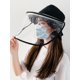 thumbnail image 5 of Sombrero de cubo de mujer Protector facial extraíble Visor transparente Cubierta transparente Anti S Abody Sombrero de mujer, 5 of 7
