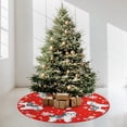 thumbnail image 4 of Christmas Tree Skirt Red Tree Skirts Shih Tzu Xmas Tree Skirt Tree Mat 48 Inch Dog Winter Christmas Decorations for Home, 4 of 6