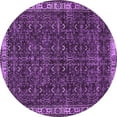 thumbnail image 1 of Ahgly Company Indoor Round Persian Purple Bohemian Area Rugs, 8' Round, 1 of 4