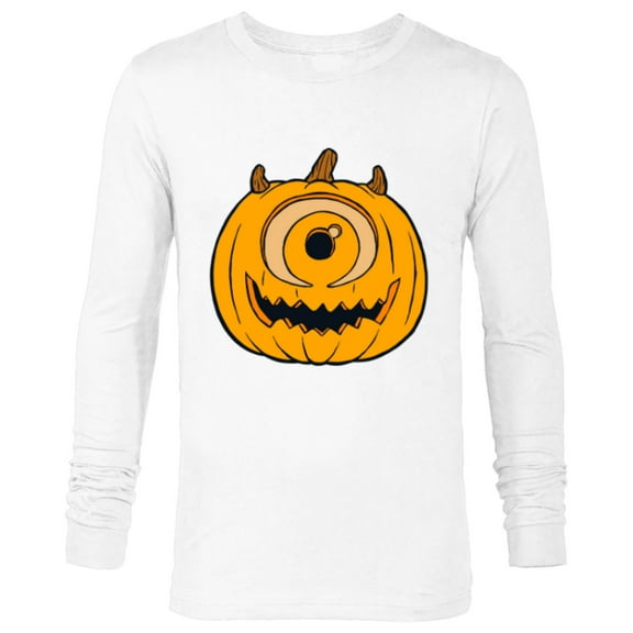 Disney and Pixar's Monsters, Inc. Mike-O'-Lantern - Long Sleeve T-Shirt for Men - Customized-White