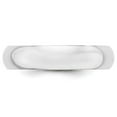 thumbnail image 3 of Primal Gold 10 Karat White Gold 5mm Half Round Band Size 8.5, 3 of 6