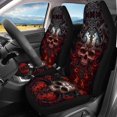 thumbnail image 3 of Pzuqiu Fiery Skull Car Seat Covers Easy to Install Front and Rear Seat Cover Set Fashion Interior Auto Interior Accessories Fit for Trucks most Cars, 3 of 10