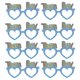 thumbnail image 1 of 8 piezas de gafas de papel Team Boy Eyeglass Baby Welcome Party Gafas Baby Shower Holidays Festival Photo Props (Azul), 1 of 5
