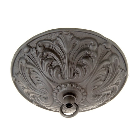 B&P Lamp® Satin Black Ceiling Ceiling Light Canopy Plate, 5 1/2 Inch Diameter