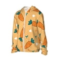 thumbnail image 2 of KLL Love Carrot Print Men's Women’s UPF 50+ Sun Protection Outdoor Hoodie Jacket Long Sleeve Fishing Hiking Performance Shirt-3X-Large, 2 of 6