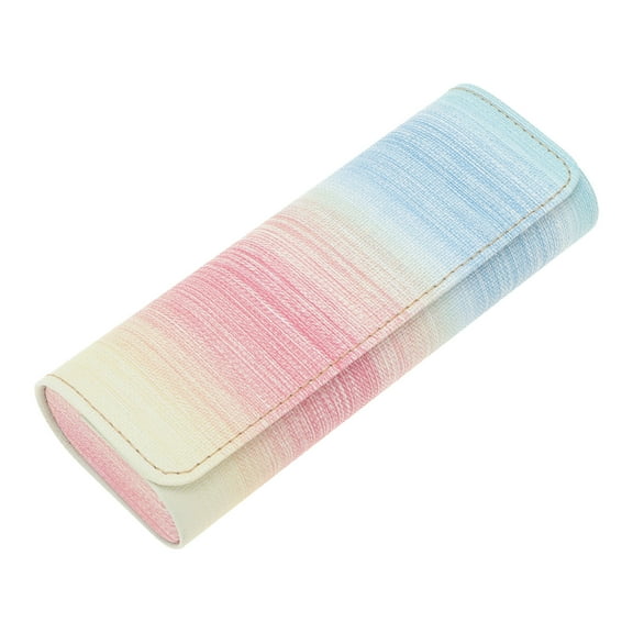 Unique Bargains 1 Pc Eyeglasses Case Portable Eyeglasses Storage 6.42"x2.52"x1.42" Gradient Orange