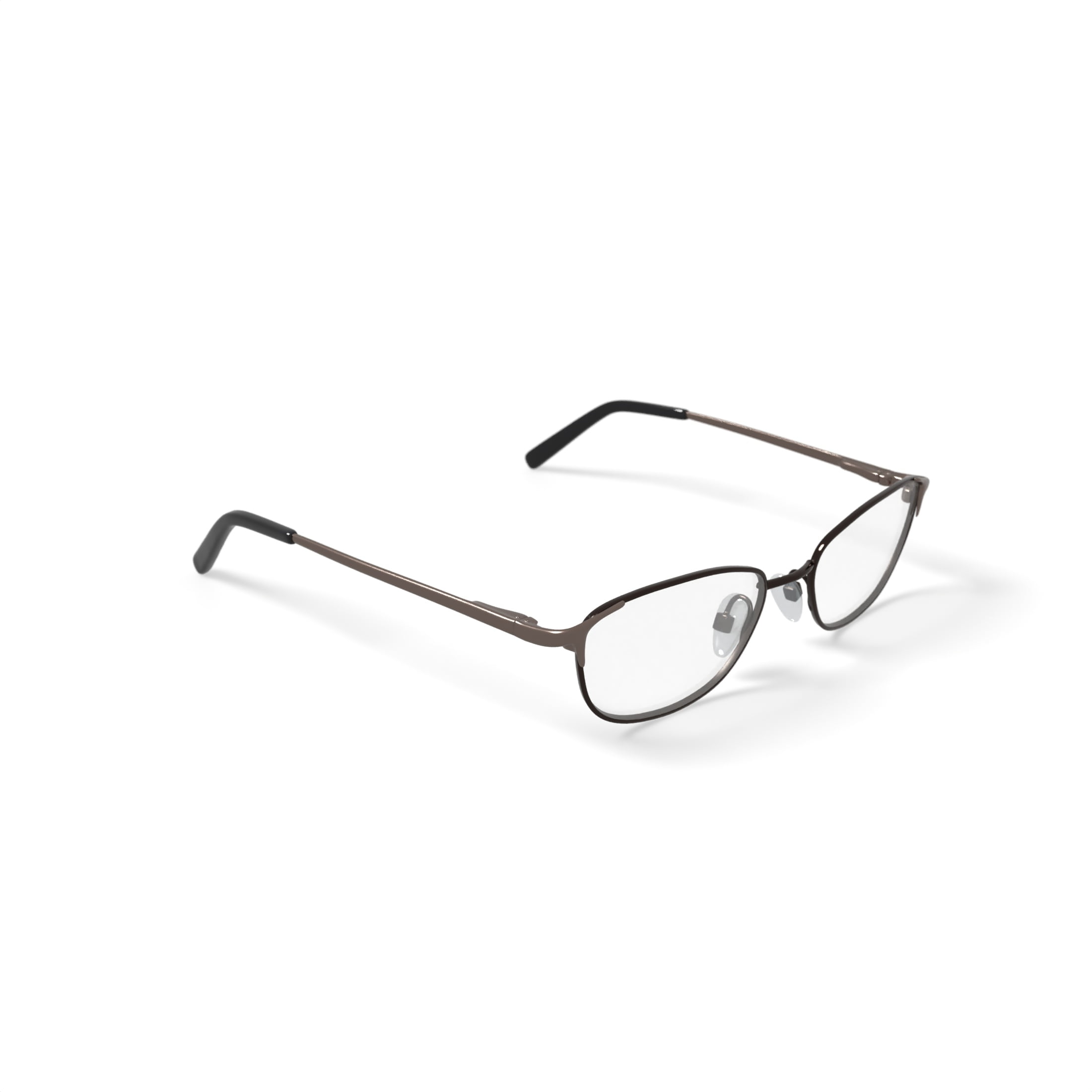 Walmart Women's FM14081 Rectangular Prescription Eyeglasses with Case, Black/Gold