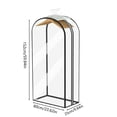 thumbnail image 4 of Home Use Proof Storage Transparent Side Opening Wide Zipper Cover Proof Hanging Garment Pocket, 4 of 8