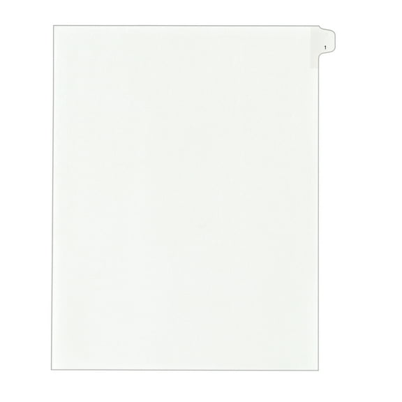 Avery Individual Legal Dividers Allstate Style, Letter Size, Side Tab #1 (82199)