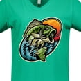 thumbnail image 4 of Inktastic Fishing Women's V-Neck T-Shirt, 4 of 5