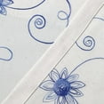 thumbnail image 5 of Floral Embroidered Kitchen Valances for Windows Linen Valances for Living Room Rod Pocket Valance Curtains for Small Windows, (54 x 18 Inches, Blue Floral, One Panel), 5 of 5
