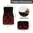 thumbnail image 5 of Pzuqiu Red Bat Universal Car Floor Mats Steering Wheel Cover Full Set Easy to Install Driver Passenger and Rear Floor Mats with Anti-Slip Pad for SUV,Vans,sedans,Trucks,Car Mats Full Set 5 Pcs, 5 of 6