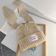 thumbnail image 1 of Physco-gorro de punto con Orejas de conejo para mujer, gorro cálido de ganchillo con orejas largas, para invierno, 1 of 4