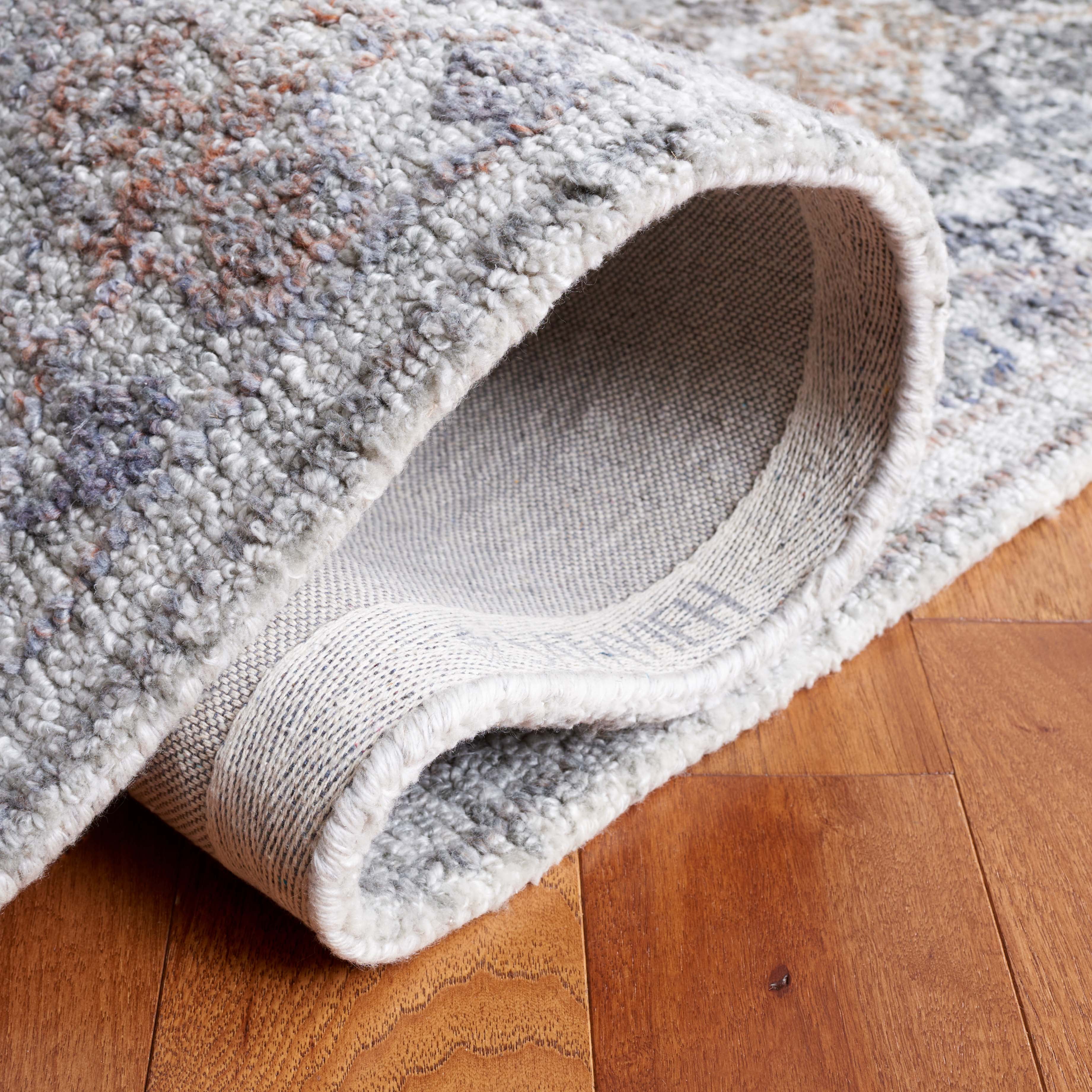 SAFAVIEH Marquee Rita Medallion Polyester Area Rug, Rust/Grey, 3' x 5'