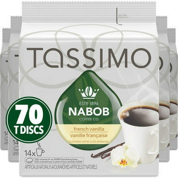 Tassimo Nabob French Vanilla Coffee T-Discs - 540g (19 oz), 70 Count