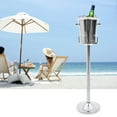 thumbnail image 5 of Champagne & Wine Bucket with Stand - Stainless Steel Ice Cooler Bucket Ice Bucket Rack - Bar/Pub, 5 of 19