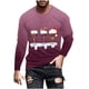 thumbnail image 2 of Blusas y camisas de manga larga y cuello redondo para hombre, camisetas casuales con estampado de moda y cuello redondo, blusas de licra de manga corta para hombre., 2 of 5