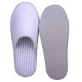 thumbnail image 3 of Pantuflas, pantuflas desechables para invitados a granel de 6 pares, pantuflas blancas premium antideslizantes con punta cerrada a granel con bolsas de viaje, 3 of 4