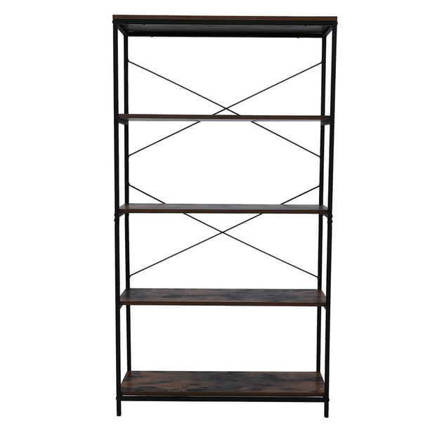 Storage Shelf 5 Layers Shelving, Metal Shelving With Particle Board
