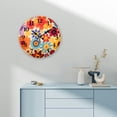 thumbnail image 4 of Creowell Flowers Wall Art Clock 10 Inch Silent Mechanical Decor 10x10in, 4 of 8