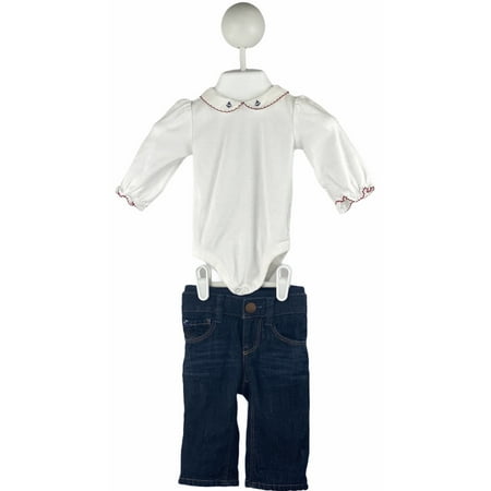 

Pre-Owned My Little Outfit Long Sleeve Shirt and Jeans 0-3 Months