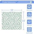 thumbnail image 5 of SKYSONIC Leave Branches Cotton Washcloths Set of 2, Highly Absorbent Soft Fingertip Towel for Bathroom, Gym, Hotel and Spa, 12 x 12 Inch, 5 of 7