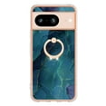 thumbnail image 6 of 360 Degree Rotating Ring Stand Case for Google Pixel 8,Dteck Shockproof Marble Patterned TPU Case Kickstand Slim Back Cover, Green, 6 of 6