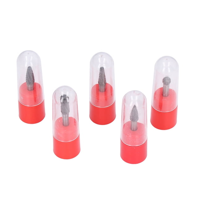 Juego de 5 fresas de acero de tungsteno de 6x8mm, juego de fresas giratorias para tallado y pulido de carpintería, 5 uds.