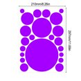 thumbnail image 2 of Kearding 1 Juego de calcomanías de pared, adorno de escena creativa para el hogar, pegatina de fondo Simple DIY, decoración de la habitación de los Decoración del hogar Violeta 210*297mm Kearding HA060859-11, 2 of 6