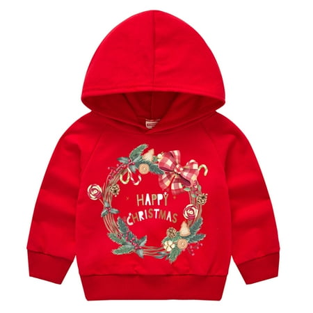 

Ozmmyan Christmas Winter Down Coat Children s Print Pullover Boys And Girls Sweater Santa Claus Children s Jacket Long Sleeve Christmas Sweatshirt on Clearance