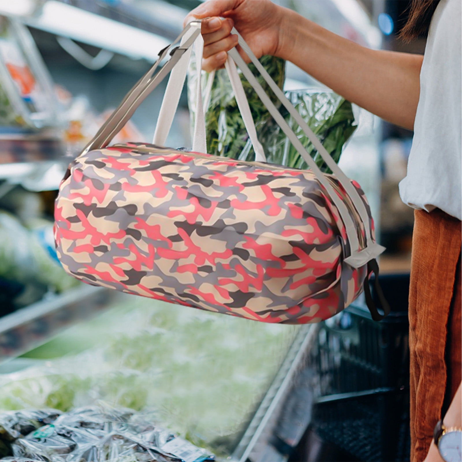 Générique Sacs Non Tissés - Sac Fourre-tout Non Tissé Réutilisable | Pouche D'épicerie écologique De Grande Capacité Portable Pour Le Marché Extérieur De L'école De Voyage Travel Beach