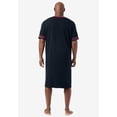thumbnail image 3 of KingSize Men's Big & Tall Short-Sleeve Jersey Henley Nightshirt, 3 of 4