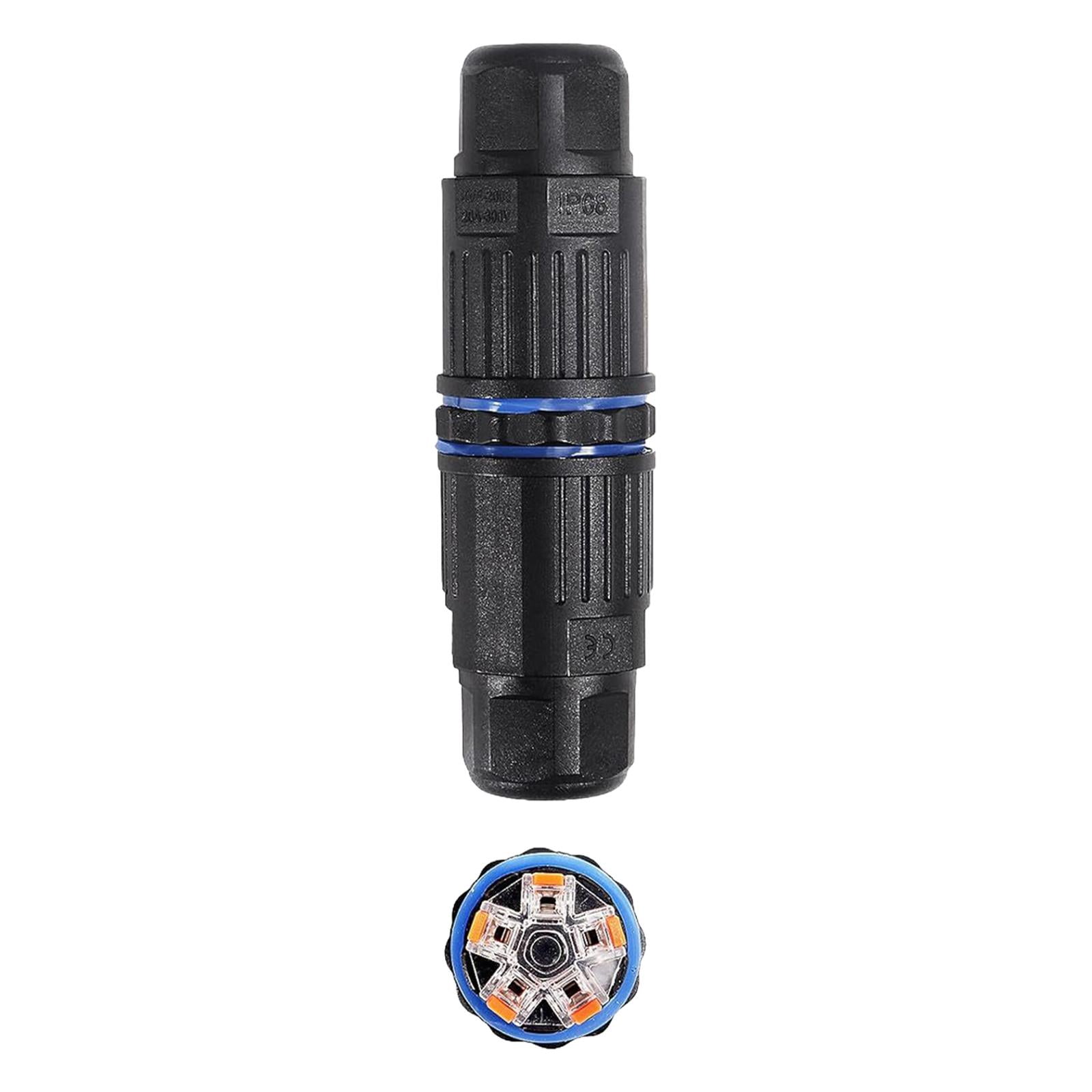 BAOSITY 5x IP68 Waterproof Junction Box Durable Electrical Project Case Outdoor 2 Pin Electrical Cable Connector for Landscape Lights