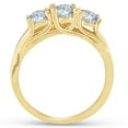 thumbnail image 4 of Pompeii 1.40 Ct Genuine Diamond Three Stone Engagement Ring 14k Yellow Gold (G/H,I1-I2), 4 of 4